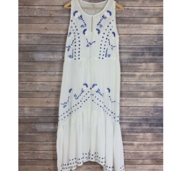 Lucky Brand Size Large Dress Evelyn Maxi Boho NWT - Picture 3 of 7
